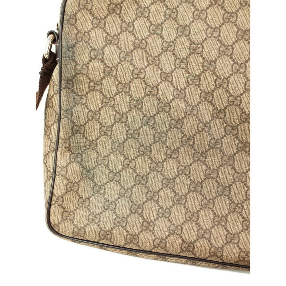 Gucci GG Supreme Canvas Crossbody Bag Brown - Picture 6 of 9